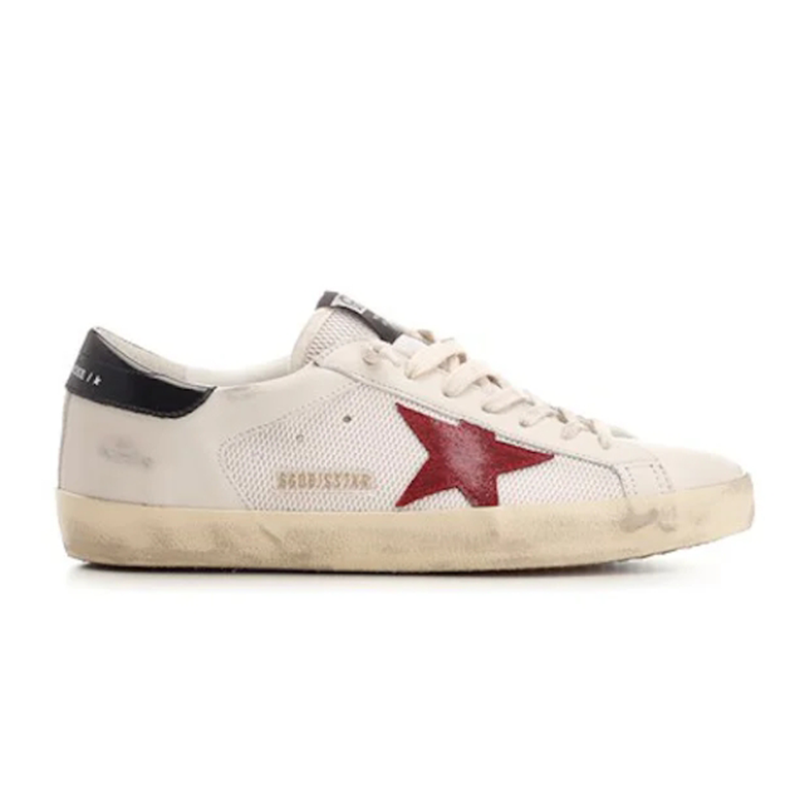 Golden Goose White Red Star Sneakers
